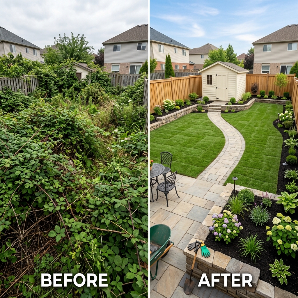 Beautiful maintained garden